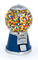 High quality gumball machines for starting a vending business. These gumball machines can dispense bulk candy, gumballs, bouncy balls, or toys in capsules